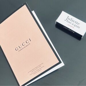 Gucci Foundation Sample and Juliette Has a Gun Sample